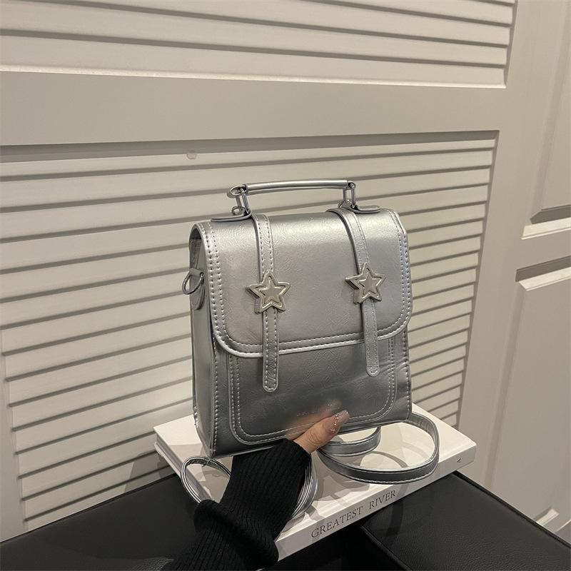 Korean Version of Simple College Style Fashionable Versatile Backpack Women's 2025 New High-end Casual Lightweight Small Backpack