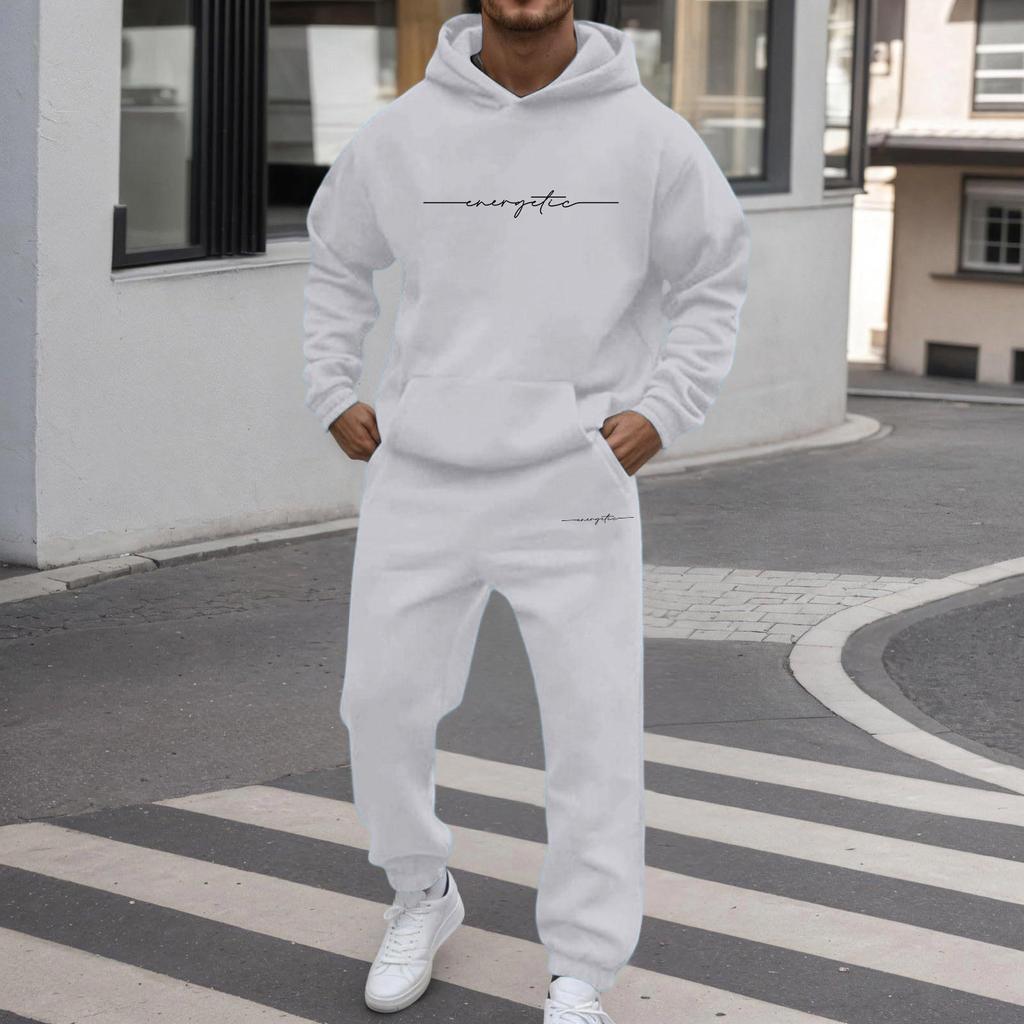 Unisex Zimní Tištěná - Podšitá Mikina a Tepláky Sada Volný Střih Sladěná Pár Tracksuit pro Volný Čas