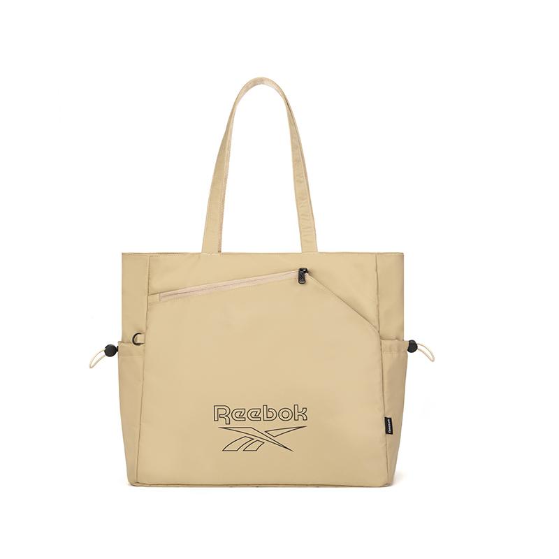 New Reebok Fabric Shoulder Bag Unisex Khaki/Black RB250106M