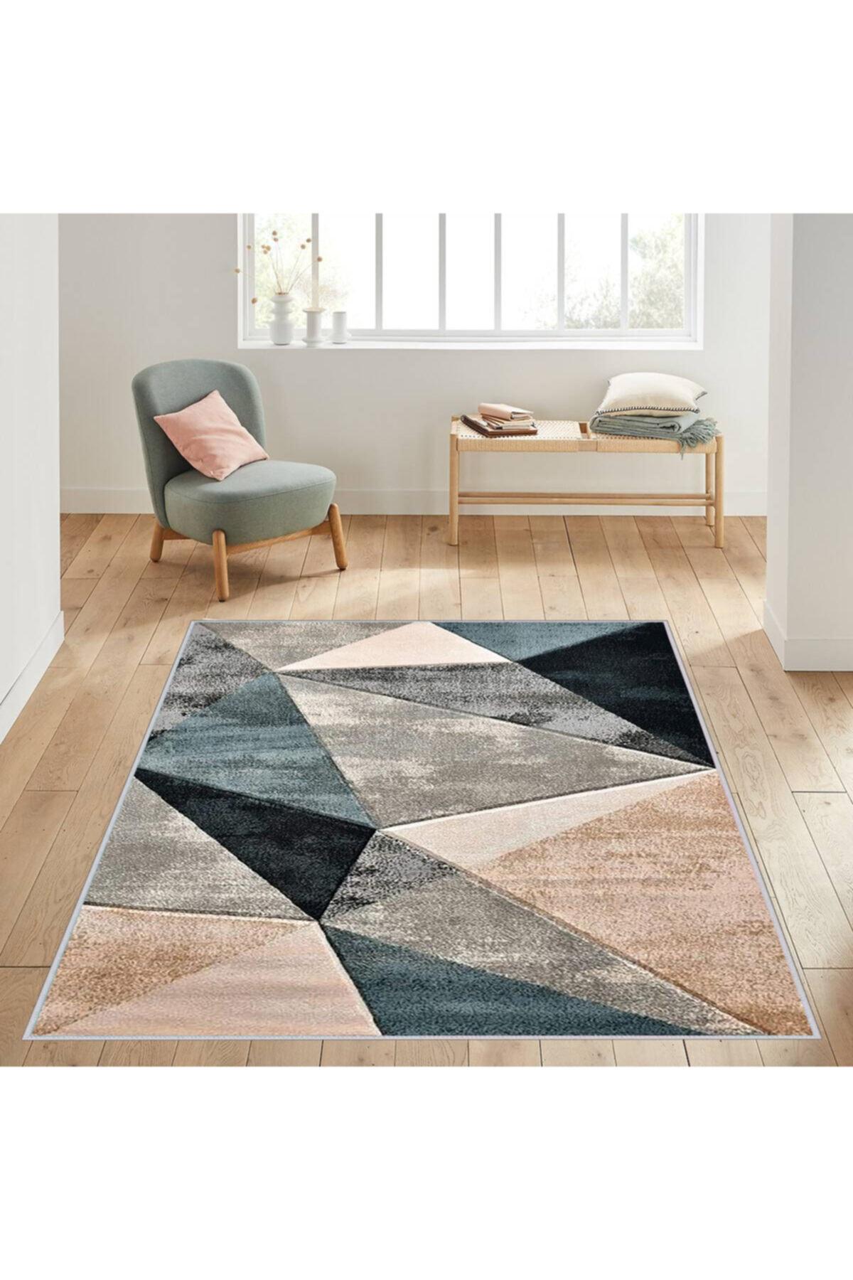 

Rovigo Home Моющийся ковер с принтом RVG1007 50x80 чёрный