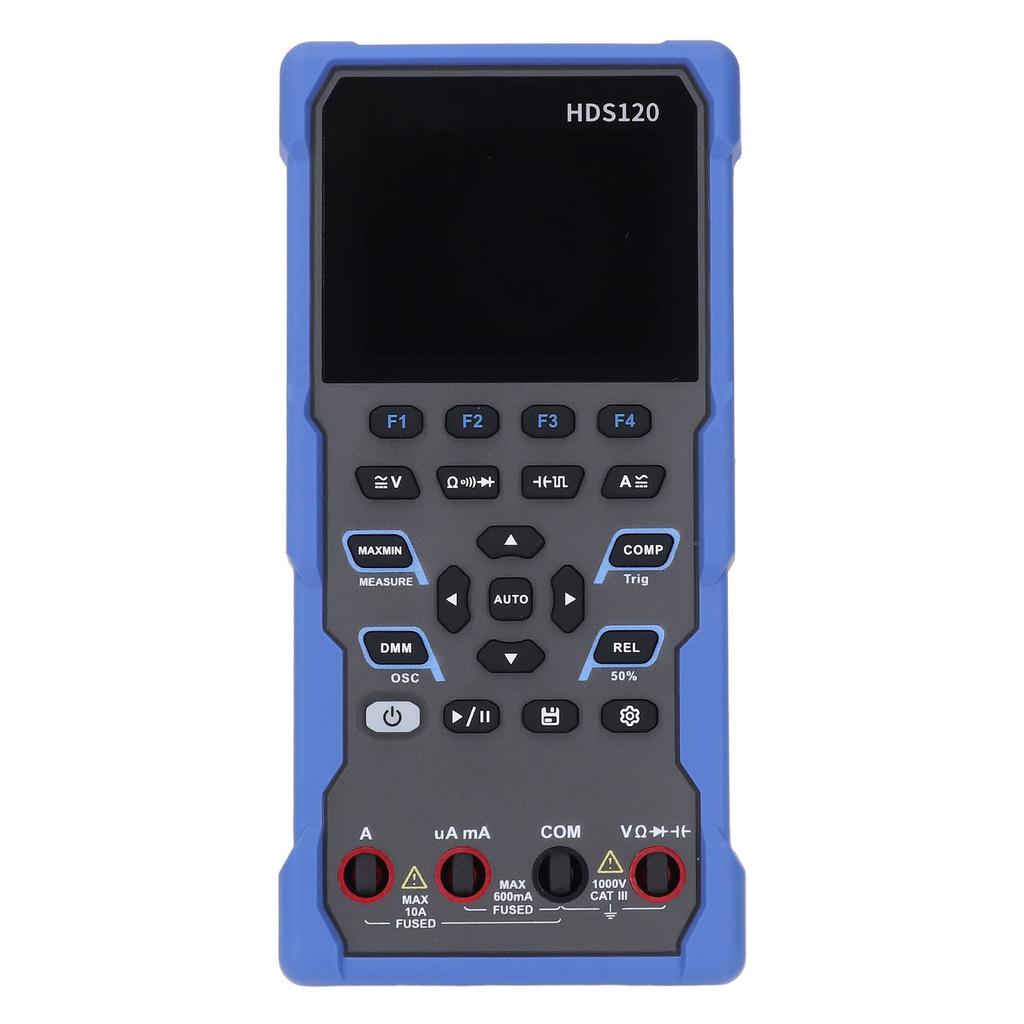 2 In 1 Oscilloscope Multimeter High Accuracy 1MHz Analog Bandwidth 2.8in LCD 1000V DC Voltage Curren