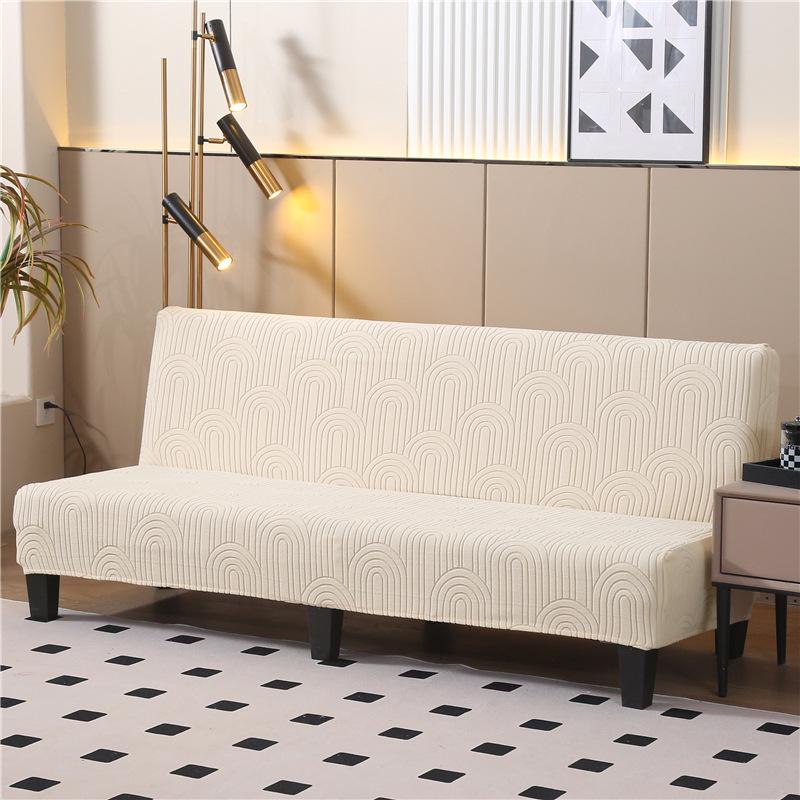 Thickened Anti-Slip Foldable Armless Sofa Bed Cover - Universal Fit, Full Coverage