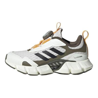 Climacool Ventania Synthetic Leather Fabric Trendy Comfortable Slip Resistant Durable Low Top Running Shoes Kids Running Shoes White JR3204