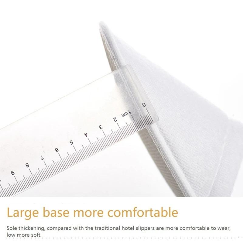 1/5/10pairs Disposable Slippers For Hotel Family Travel Beauty Salon Guests Unisex Portable Non Slip Non-woven Fabric Indoor