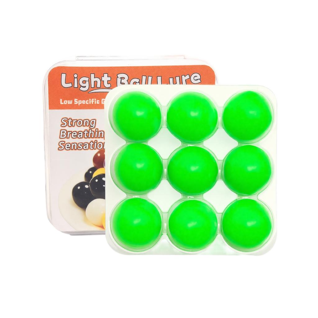 Soft Fishing Bait Balls Floating Lure Soft Worm Shrimp Scented Fishing Bait for Freshwater Saltwater Fishing Tackle Set of 9