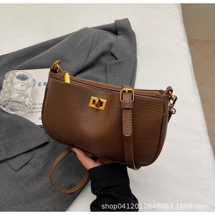 

Трендовая сумка подмышку в корейском стиле, женская, 2025 весна, новая мода, повседневная наплечная сумка, нишевая, высокого класса, с косым ремнем, женская сумка