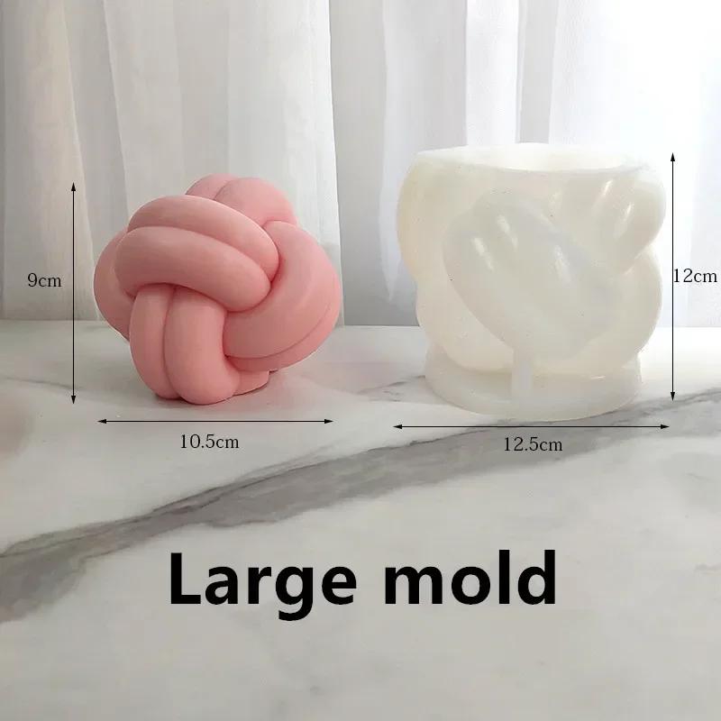 Geometric shape candle silicone mold stripe cylinder candle silicone mould home decoration knot candle soap Acrylic PC mold