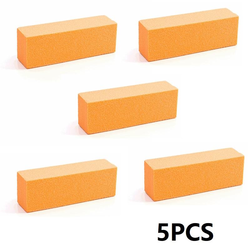 5PCS Nail Buffer Polishing Block Buffer for Polisher Manicure Buff Professional Sponge Nail File Milling Cutter for Manicure