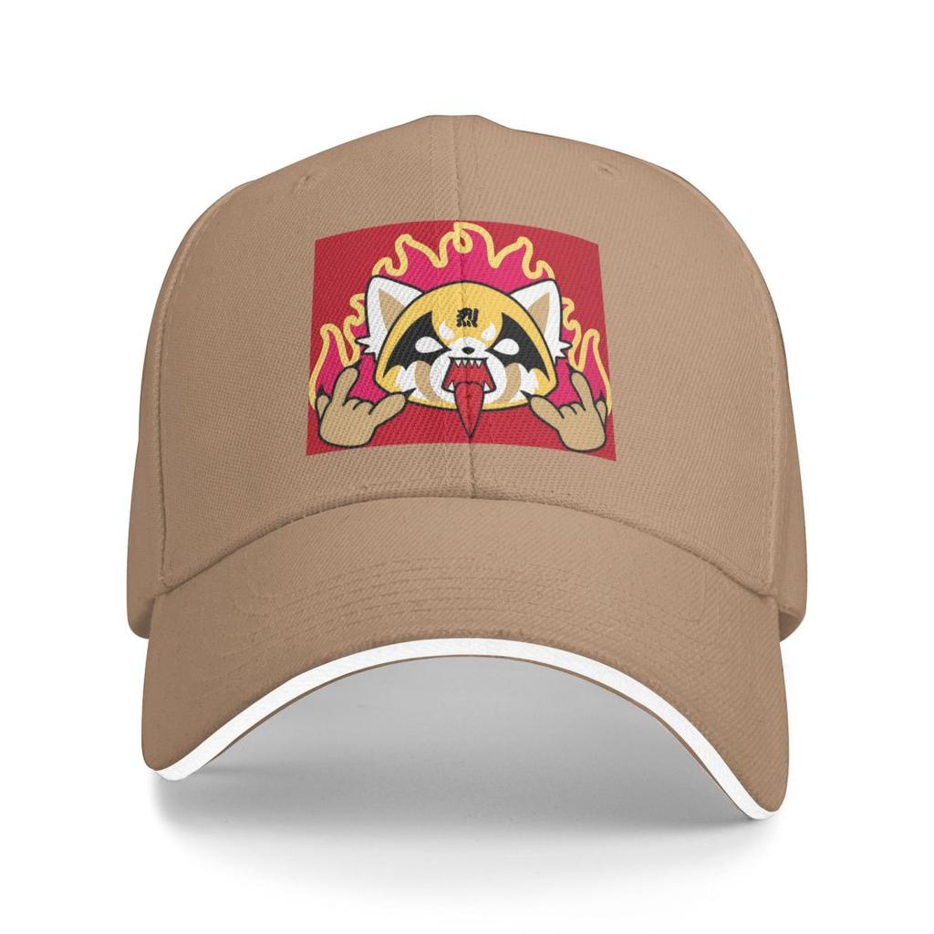Death Metal Aggretsuko Aggressive Retsuko Baseball Caps Snapback Baseball Hats Breathable Casual Casquette for Men And Women