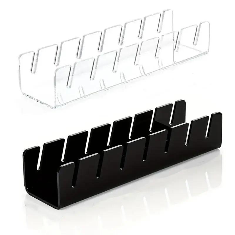 7-slot Convenient Storage Hat Rack Baseball Cap Display Rack Transparent Acrylic Home Wardrobe Hat Storage Store Decoration