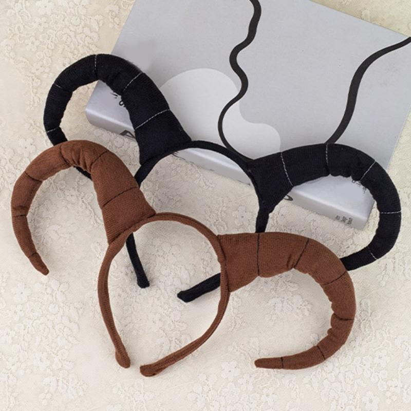 Set Costume Antilope 4 Pezzi Fascia con Orecchie di Antilope Coda Naso per Festa di Halloween Natale Costume Cosplay Animale per Bambini