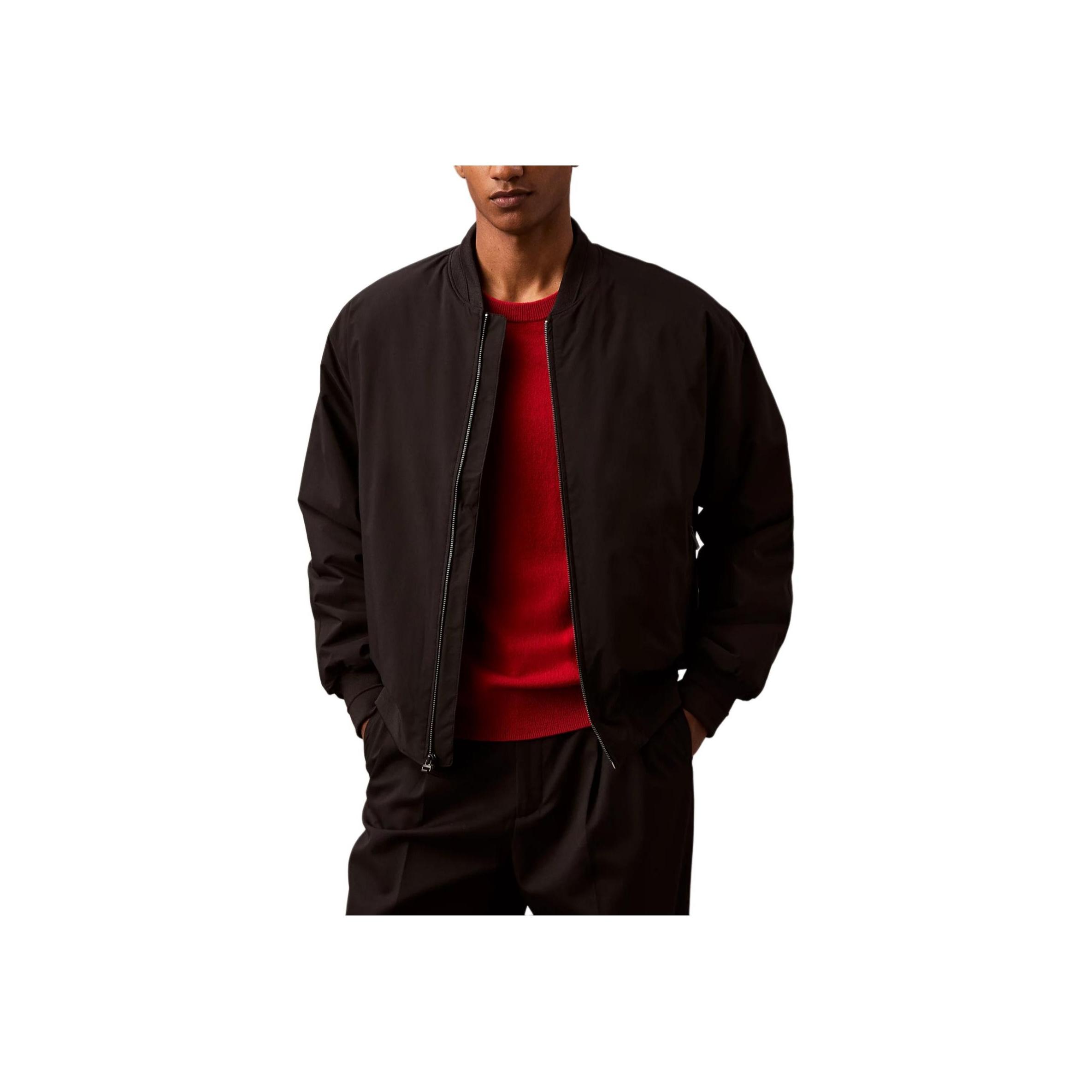 

Calvin Klein Comfortable Solid Color Minimalist Long Sleeve Jacket Men Jackets Black 00040EM567-UB1 XL