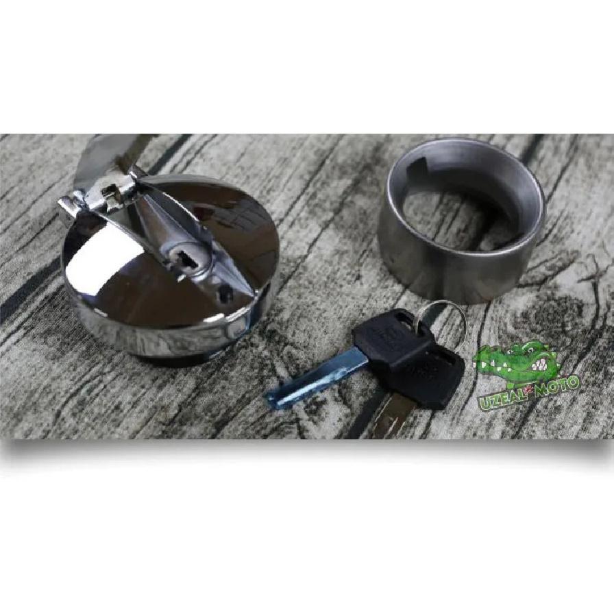 Vintage Motorcycle Customized Fuel Tank Cover Oil Cap Classic Lock Tank Port For GN125 MASH125 MASH250 MUTT125 GV300S