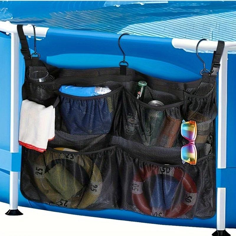 Durable Polyester Large Mesh Organizer Versatile Outdoor Pool & Bath Toy Storage Hanging Bag for All Ages