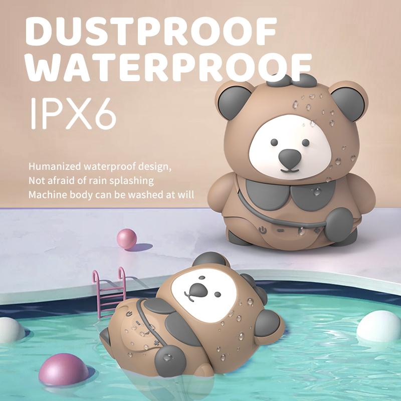 Mini Niedlicher Tier Bluetooth Lautsprecher Cartoon Bär TWS Verbindung Stereo Soundbar TF Karte Musikplayer Beste Geschenke Wasserdicht Audio