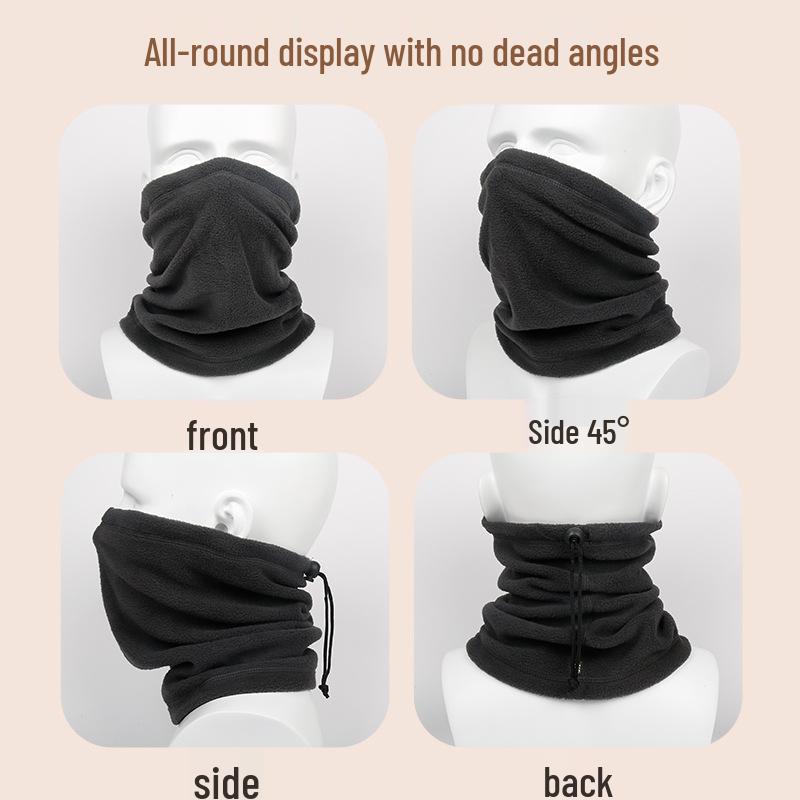 Windproof Fleece Neck Gaiter: Multifunctional Warm Face Mask for Outdoor Sports