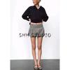 Spring New Women's Clothing Houndstooth Balloon Version Comfort and Casual Elegant Short Skirt 1131152