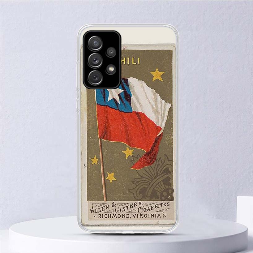 Chile Flag Soft Case For Samsung Galaxy A16 A15 A14 A13 A56 A55 A54 A53 Phone Cover A36 A35 A34 A33 A26 A25 A24 A23 A05S