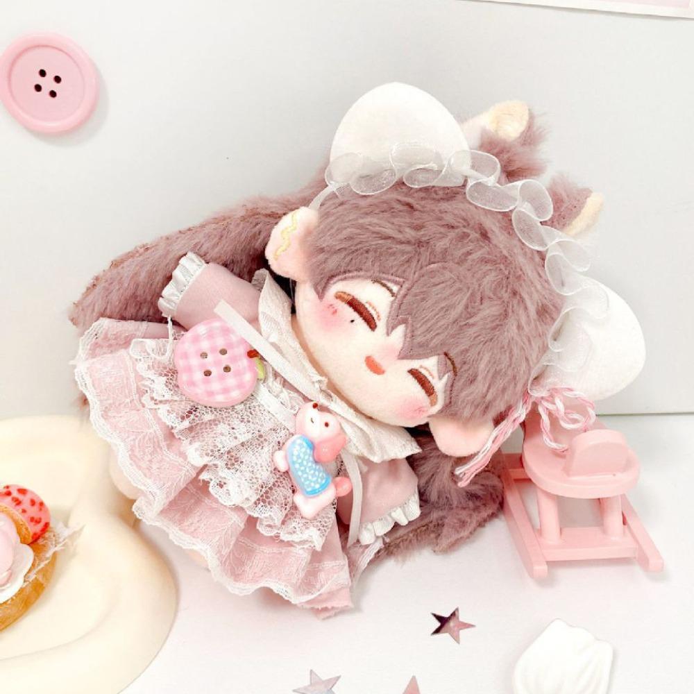 Cat Ear 10cm Cotton Doll Clothes Cute Dress Doll Dress Up Set Doll Clothes Outfit  Doll Accessories