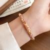 Traditional Chinese Flower Bangle Enamel Women's Hand Bracelet Vintage Cloisonne Bangle  Ladies