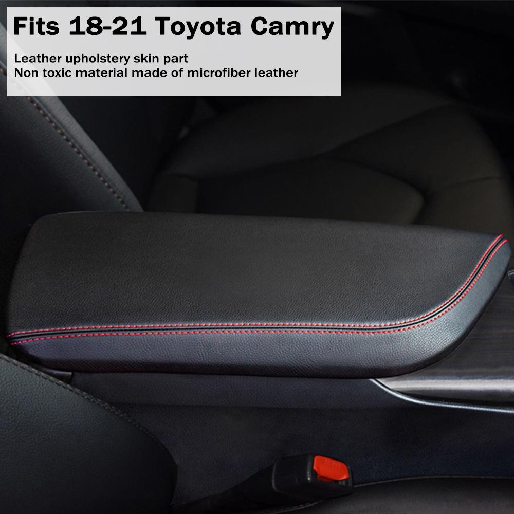 Leather Armrest Cover for 2018-2021 Toyota Camry: Center Console Protection & Modification Accessory