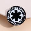 Silent Hill Port Creek Hospital Brooch: Black & White Round Badge - Game Enthusiast Collection Gift