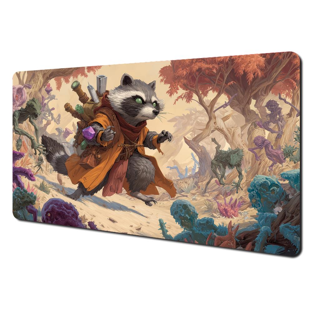 AntiSlip Stain Proof PTCG PlaymatRamen Art Card Game Mat Durable Gaming Desk Pad for Players