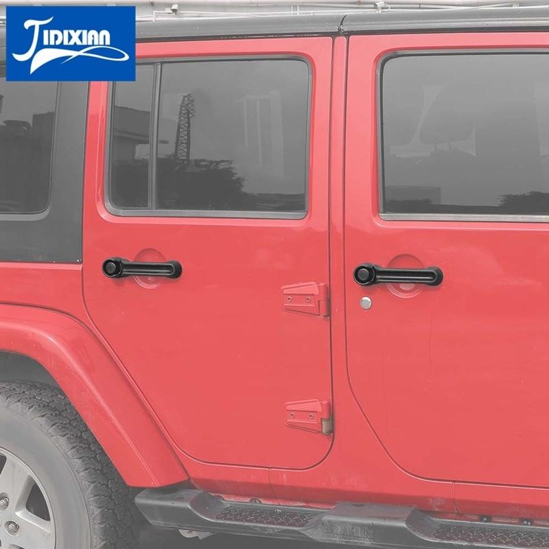 JIDIXIAN Car Exterior Door Tailgate Handle Assembly Fit for Jeep Wrangler JK 2007-2018 Front Rear Left Right Replacement Parts