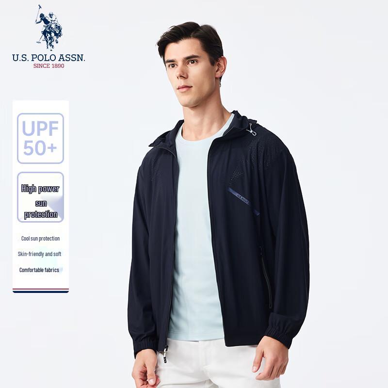 U.S. POLO ASSN. Men's Hooded Sun Protection Jacket