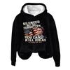 Ladies Fashion Casual Long Sleeve Printed Round Neck Hoodie Pullover Top