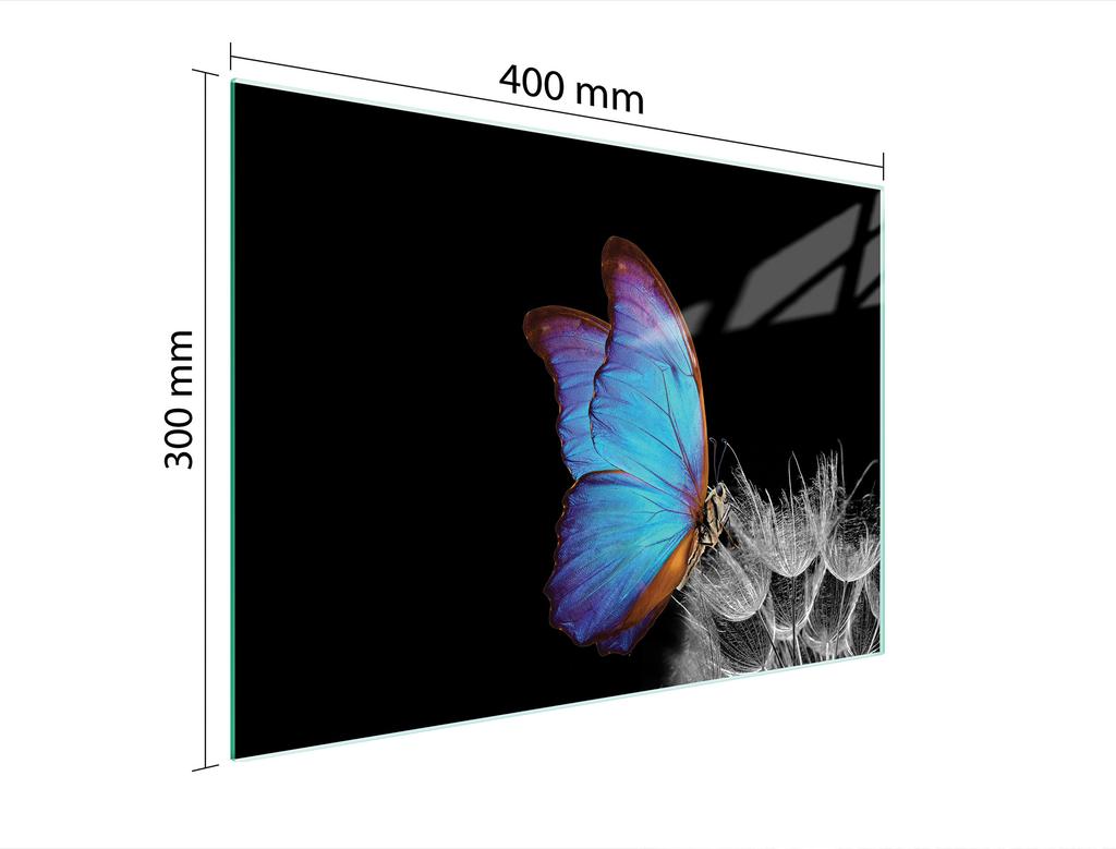 SZKLANA DESKA DO KROJENIA 40x30 MOTYL