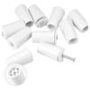 8 Stück 40mm Weißes Kunststoff-Rollladen-Stopperset Mit Schrauben Verhindert Übermäßiges Gleiten Für Fensterladen-Hardware-Zubehör