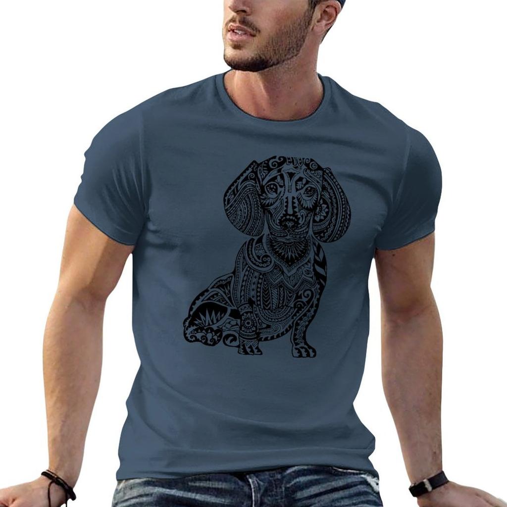 Polynesian Dachshund Tshirt T Shirt For Unisex 100 Percent Cotton Anime T Shirts For Unisex Cotton T Shirts Unisex 100 Tshirt