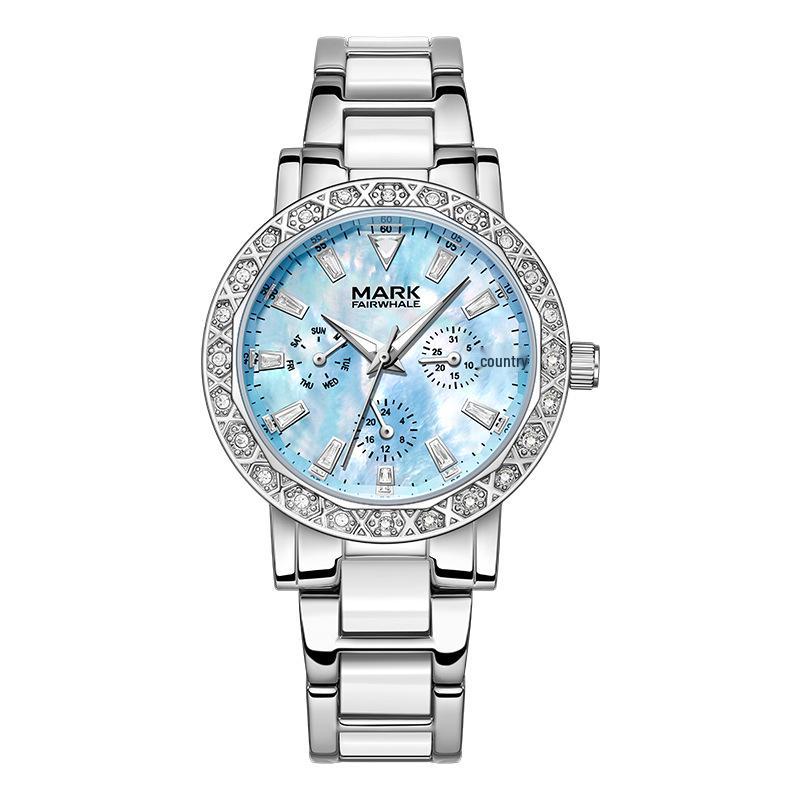 Mark Fairwhale Women s Pearl & Diamond Watch