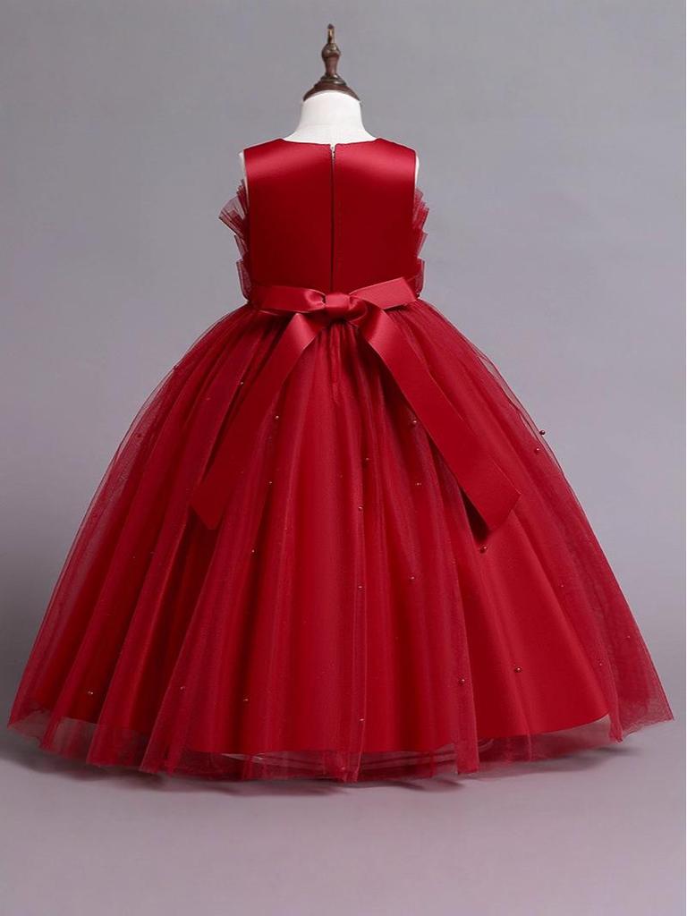 Children's Puffy Light Luxury Wedding and Party Dress