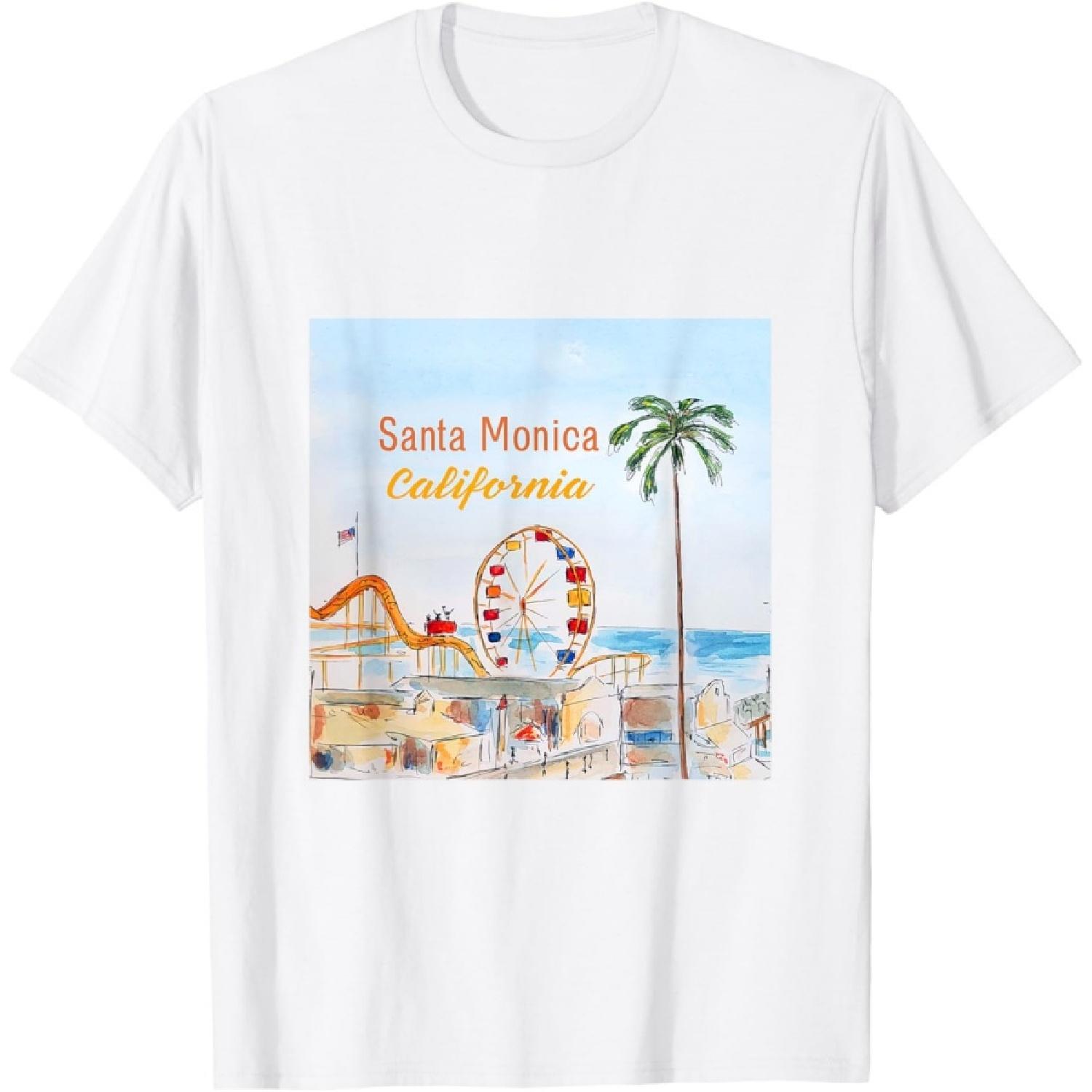 Santa Monica Pier California T-Shirt(2) S