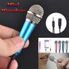 Portable Stereo Audio Condenser Mini Microphone Karaoke 3.5mm Wired