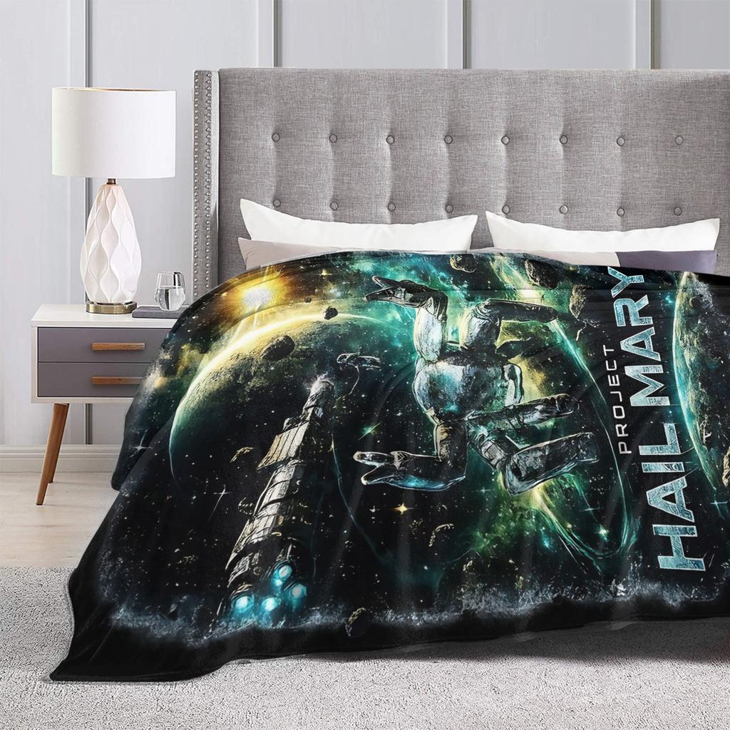 Project Hail Mary Plush Blankets Kids Flannel Bedding Throws For Outdoor Warm Soft Custom Quality Bedspread Gift