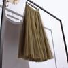 Women's High-End Mesh Pleated Midi Skirt - Summer Slimming Big Swing Tulle Skirt