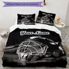 3-teiliges Hockey-Torwartmasken-Bettwäscheset mit individuellem Namen Bettbezugverschluss Enthält 1 Bettbezug & 2 Kissenbezüge für das Schlafzimmer