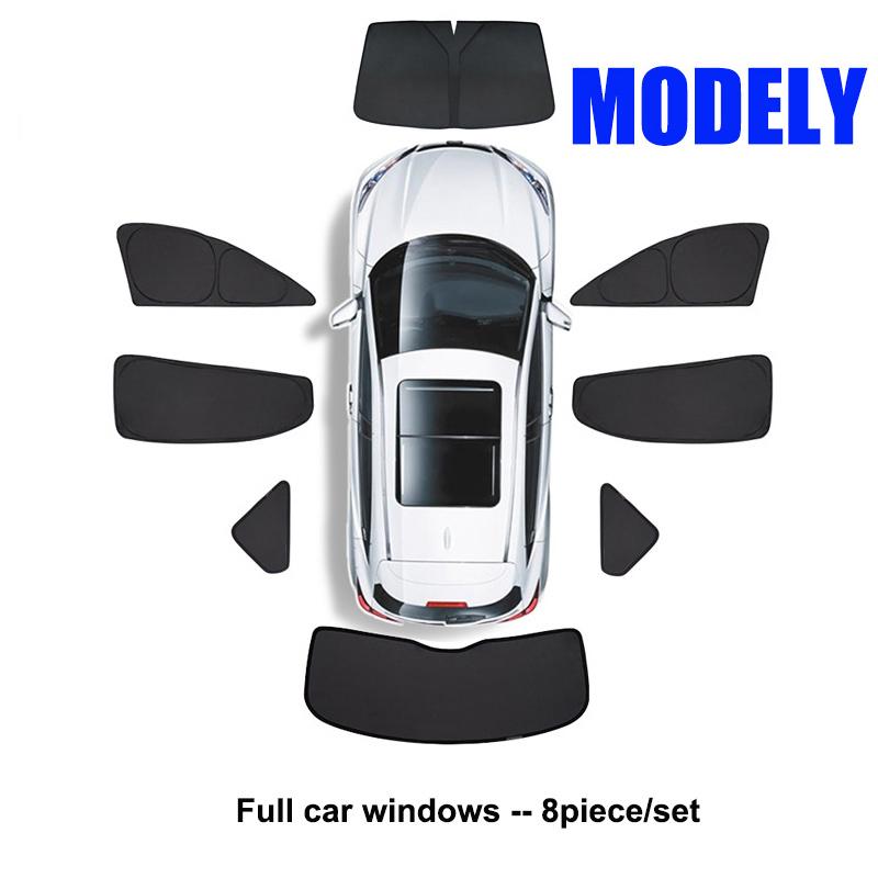 Side Window Sunshade for Tesla Model Y 2025 Privacy Front Rear Windshield Window Shield Screen Sun Visor Camping Sun Shade Cover