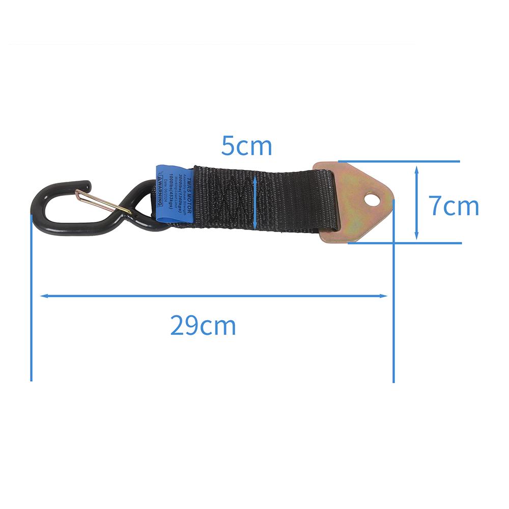 Tie Down Adapter Straps S-Hooks Convert Bolt On Auto Retractable Ratchet Straps to Straps Connecting Bands