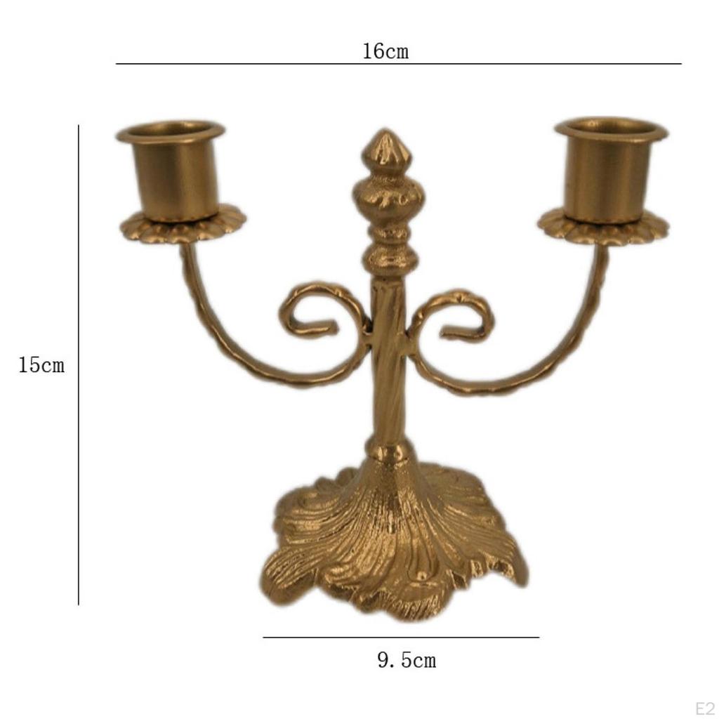 Candelabra Candle Holder Pillar Candles European Metal Tapered for Wedding