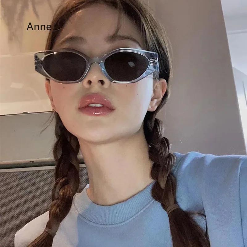 Vintage Small Sunglasses Retro Sun Glasses for Women Black Shadow Cat Eye Glasses Men Designer Cateye Sun Glasses UV