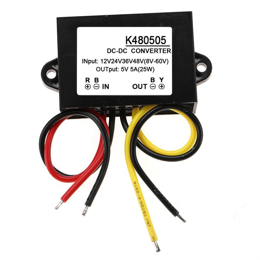 

High Efficiency 12V/24V/36V/48V to 5V Step Down Power Supply 5A 25W Power Supply Module Step Down Module Fan Power Supply