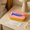 Small Jewelry Box for Travel Sardine Can Storage Box, Portable Anti-tangle Case, Cute Container Lightweight Retro Plastic Organizer Necklaces