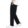 Huili Casual Pants for Men, Straight-Leg Flat-Front Zipper Trousers, Loose-Fitting Running Fitness Sports Pants for Spring And Autumn Seasons