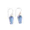 Tanzanite Gemstone 925 Sterling Silver Jewelry Handcrafted Dangle Earrings 1.48" EE-130-10