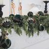 16Pcs Shiny Flocking Christmas Ball Creative Xmas Tree Hanging Pendants  Party Decorations