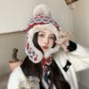 Fashion Lei Feng Hat Retro Ski Cap Fashion Knitted Hat  Women
